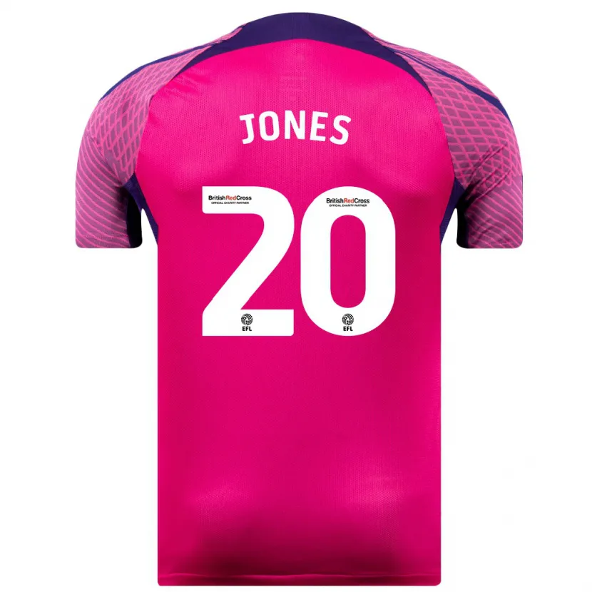 Danxen Hombre Camiseta Ellen Jones #20 Morado 2ª Equipación 2023/24 La Camisa