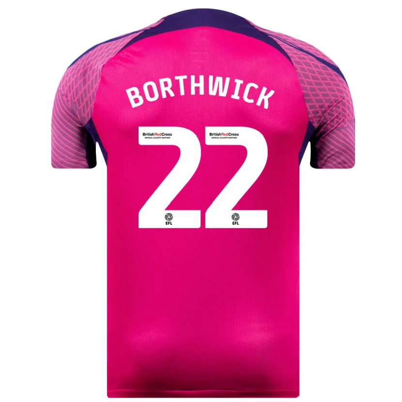 Danxen Hombre Camiseta Megan Borthwick #22 Morado 2ª Equipación 2023/24 La Camisa