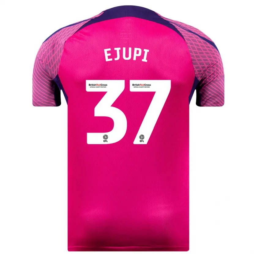 Danxen Hombre Camiseta Elizabeta Ejupi #37 Morado 2ª Equipación 2023/24 La Camisa