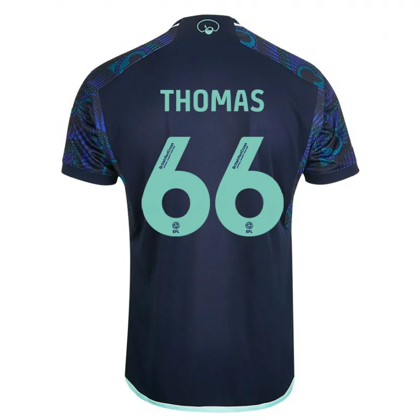 Danxen Hombre Camiseta Luca Thomas #66 Azul 2ª Equipación 2023/24 La Camisa