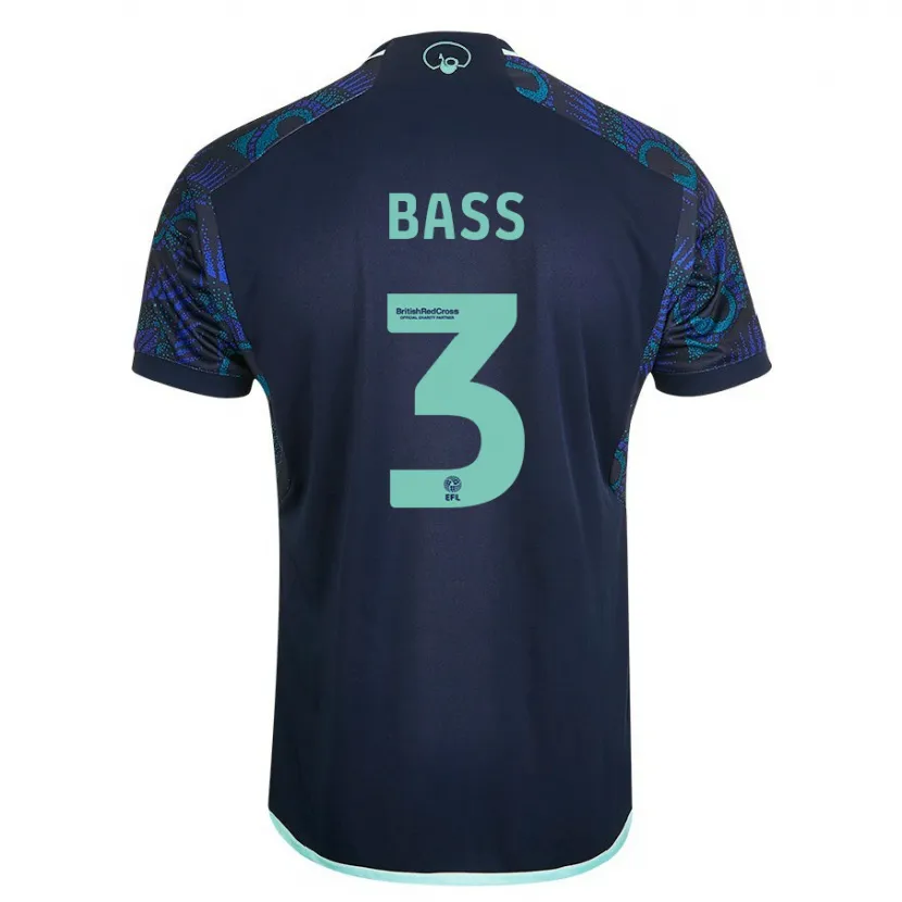 Danxen Hombre Camiseta Rebekah Bass #3 Azul 2ª Equipación 2023/24 La Camisa