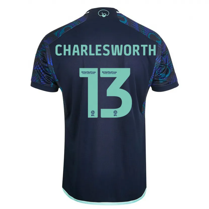 Danxen Hombre Camiseta Millie Robshaw-Charlesworth #13 Azul 2ª Equipación 2023/24 La Camisa