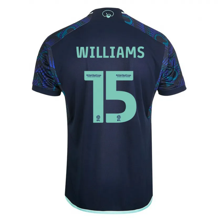 Danxen Hombre Camiseta Paige Williams #15 Azul 2ª Equipación 2023/24 La Camisa