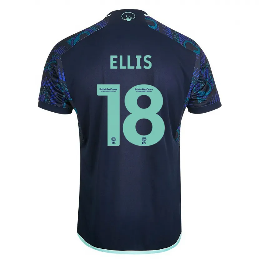 Danxen Hombre Camiseta Macy Ellis #18 Azul 2ª Equipación 2023/24 La Camisa