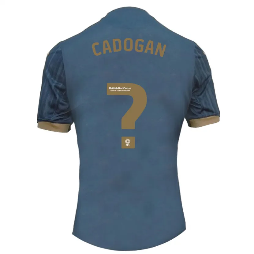 Danxen Hombre Camiseta Maliq Cadogan #0 Verde Azulado Oscuro 2ª Equipación 2023/24 La Camisa