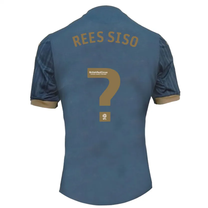 Danxen Hombre Camiseta Ramon Rees-Siso #0 Verde Azulado Oscuro 2ª Equipación 2023/24 La Camisa