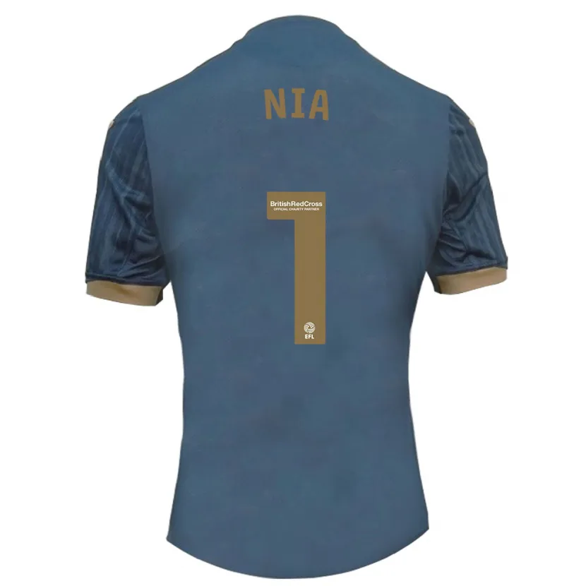 Danxen Hombre Camiseta Ffion Rees Nia #1 Verde Azulado Oscuro 2ª Equipación 2023/24 La Camisa