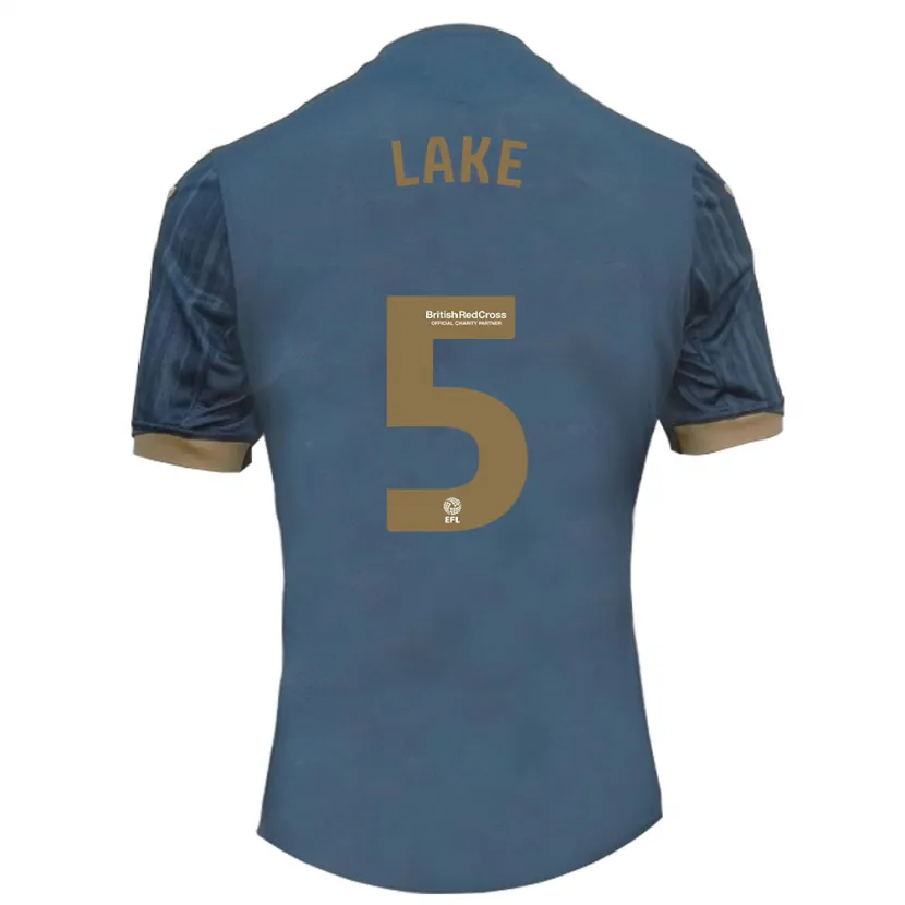 Danxen Hombre Camiseta Ellie Lake #5 Verde Azulado Oscuro 2ª Equipación 2023/24 La Camisa