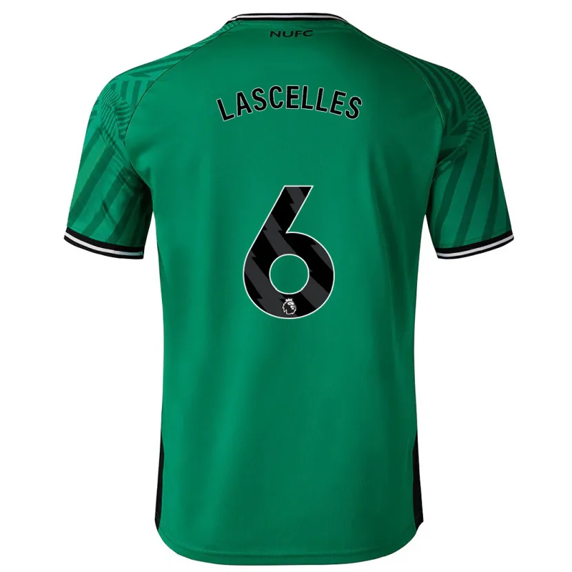 Danxen Hombre Camiseta Jamaal Lascelles #6 Verde 2ª Equipación 2023/24 La Camisa