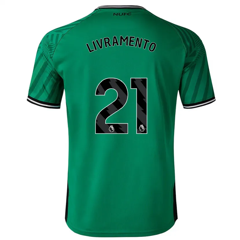 Danxen Hombre Camiseta Tino Livramento #21 Verde 2ª Equipación 2023/24 La Camisa