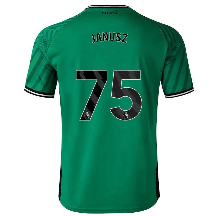 Danxen Hombre Camiseta Adrian Janusz #75 Verde 2ª Equipación 2023/24 La Camisa