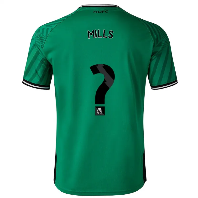 Danxen Hombre Camiseta Michael Mills #0 Verde 2ª Equipación 2023/24 La Camisa