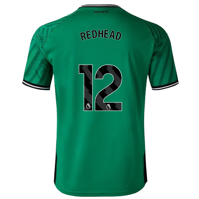 Danxen Hombre Camiseta Cara Milne-Redhead #12 Verde 2ª Equipación 2023/24 La Camisa