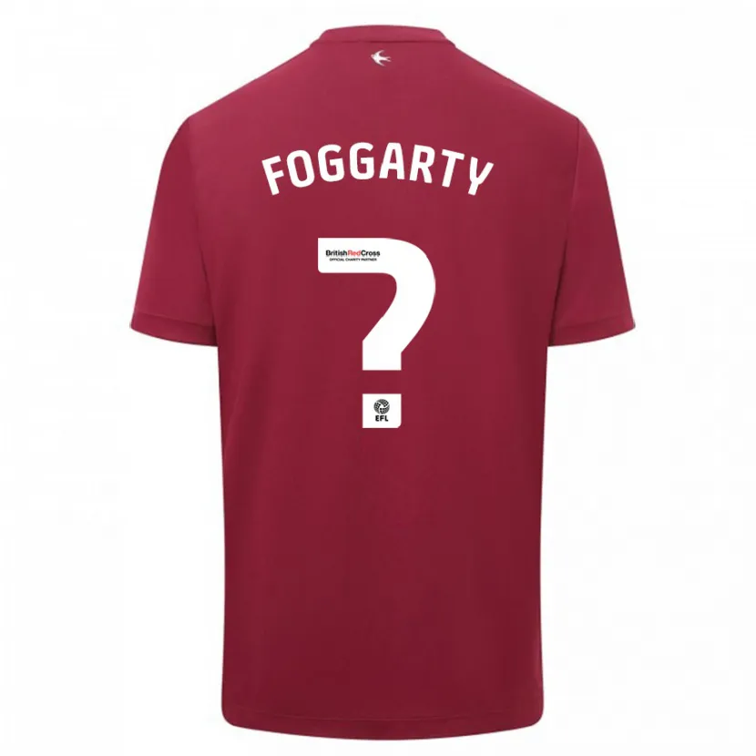 Danxen Hombre Camiseta Corey Foggarty #0 Rojo 2ª Equipación 2023/24 La Camisa