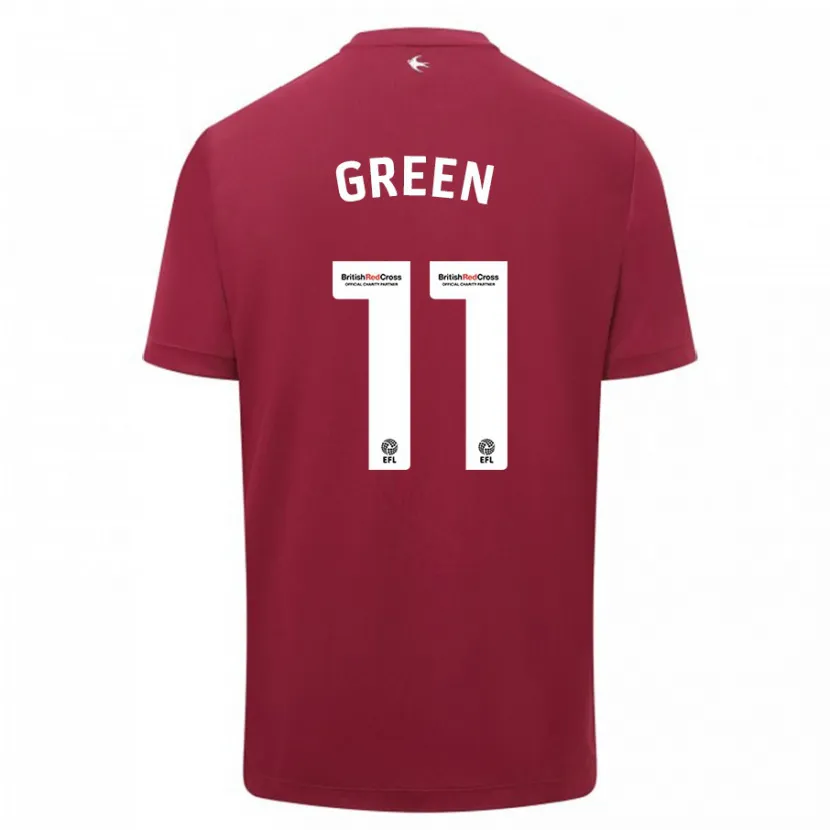 Danxen Hombre Camiseta Danielle Green #11 Rojo 2ª Equipación 2023/24 La Camisa