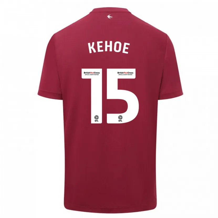 Danxen Hombre Camiseta Molly Kehoe #15 Rojo 2ª Equipación 2023/24 La Camisa