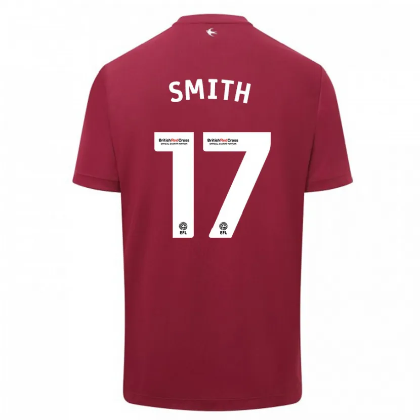 Danxen Hombre Camiseta Hollie Smith #17 Rojo 2ª Equipación 2023/24 La Camisa