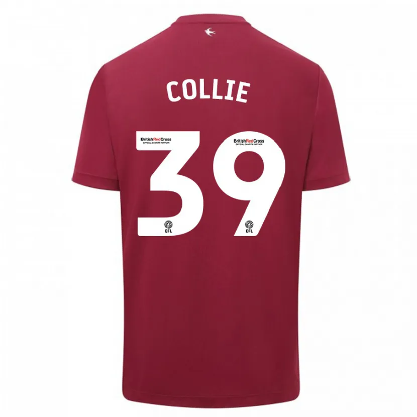 Danxen Hombre Camiseta Eliza Collie #39 Rojo 2ª Equipación 2023/24 La Camisa