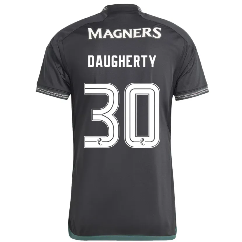 Danxen Hombre Camiseta Kelsey Daugherty #30 Negro 2ª Equipación 2023/24 La Camisa