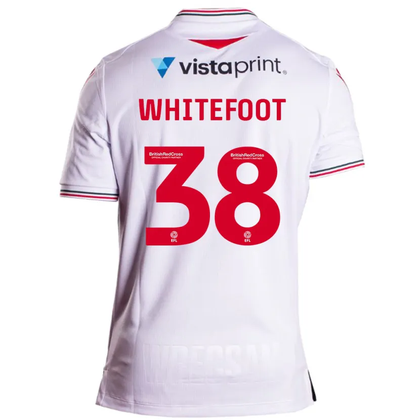 Danxen Hombre Camiseta Lily Whitefoot #38 Blanco 2ª Equipación 2023/24 La Camisa