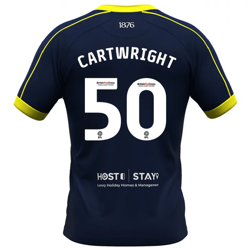 Danxen Hombre Camiseta Fin Cartwright #50 Armada 2ª Equipación 2023/24 La Camisa