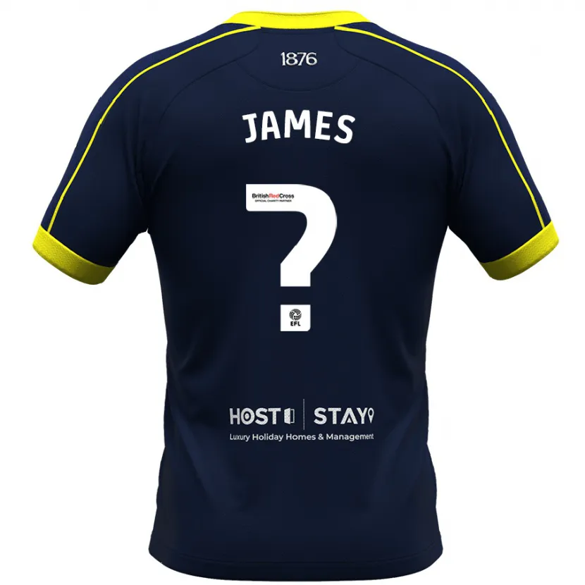 Danxen Hombre Camiseta Daniel James #0 Armada 2ª Equipación 2023/24 La Camisa