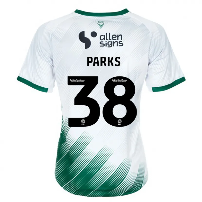 Danxen Hombre Camiseta Charlie Parks #38 Blanco 2ª Equipación 2023/24 La Camisa