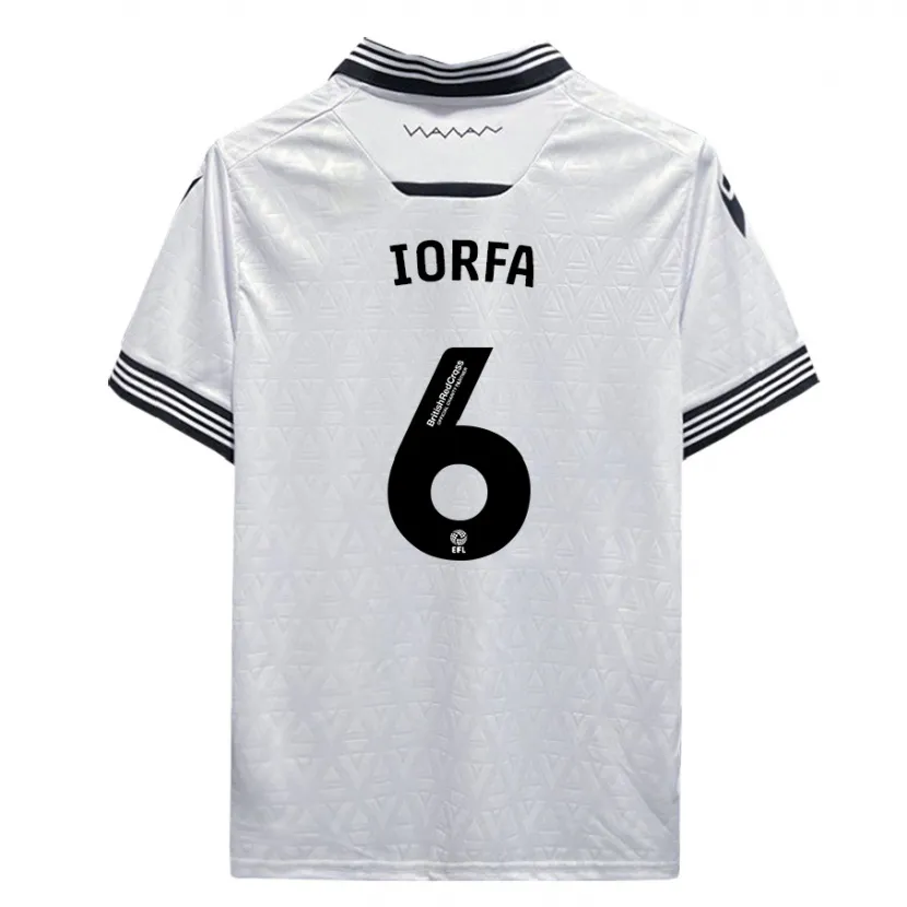 Danxen Hombre Camiseta Dominic Iorfa #6 Blanco 2ª Equipación 2023/24 La Camisa