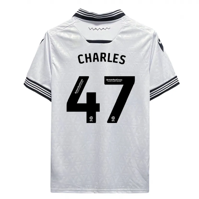 Danxen Hombre Camiseta Pierce Charles #47 Blanco 2ª Equipación 2023/24 La Camisa