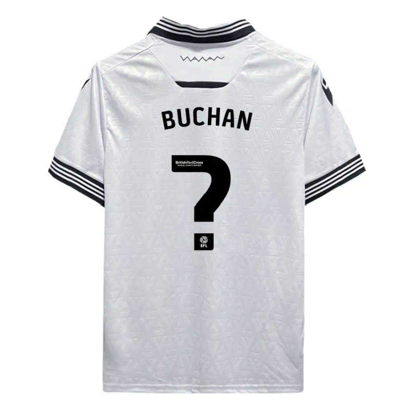 Danxen Hombre Camiseta Jay Buchan #0 Blanco 2ª Equipación 2023/24 La Camisa