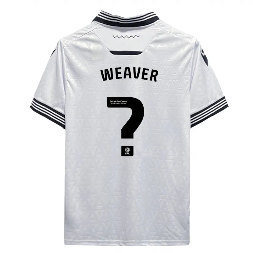 Danxen Hombre Camiseta Ernie Weaver #0 Blanco 2ª Equipación 2023/24 La Camisa