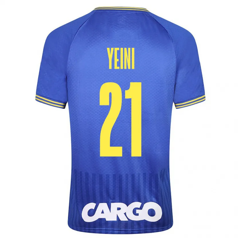 Danxen Hombre Camiseta Sheran Yeini #21 Azul 2ª Equipación 2023/24 La Camisa