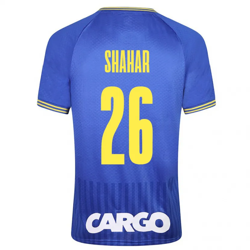 Danxen Hombre Camiseta Ido Shahar #26 Azul 2ª Equipación 2023/24 La Camisa