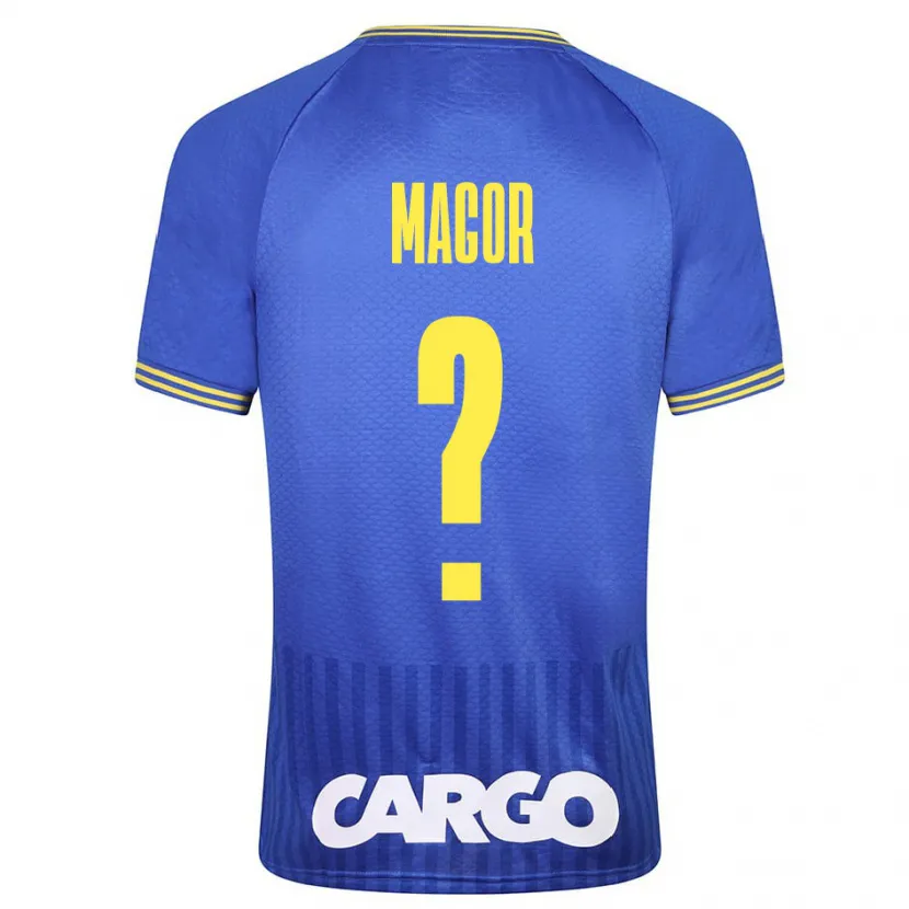 Danxen Hombre Camiseta Roee Magor #0 Azul 2ª Equipación 2023/24 La Camisa