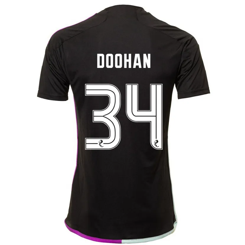 Danxen Hombre Camiseta Ross Doohan #34 Negro 2ª Equipación 2023/24 La Camisa