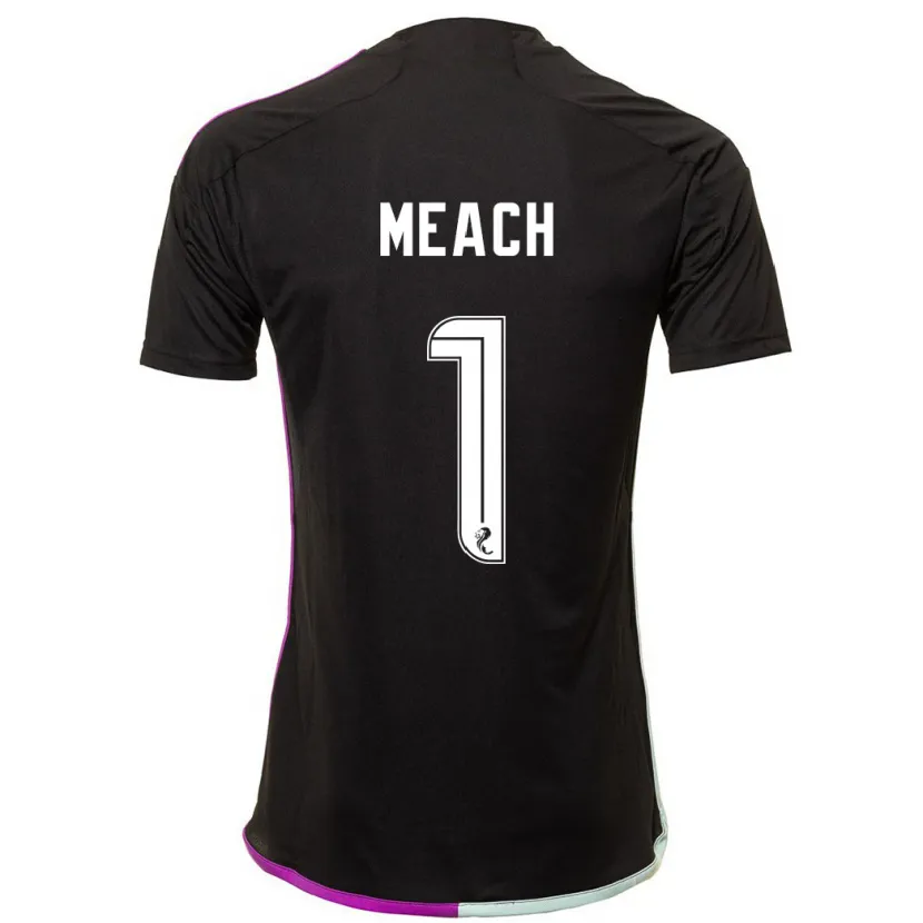 Danxen Hombre Camiseta Aaliyah-Jay Meach #1 Negro 2ª Equipación 2023/24 La Camisa