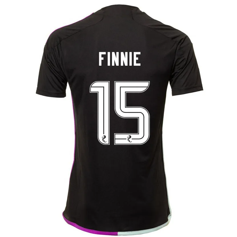 Danxen Hombre Camiseta Maddison Finnie #15 Negro 2ª Equipación 2023/24 La Camisa