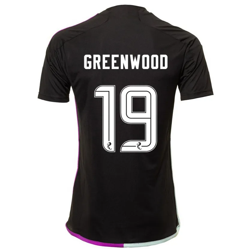 Danxen Hombre Camiseta Brodie Greenwood #19 Negro 2ª Equipación 2023/24 La Camisa