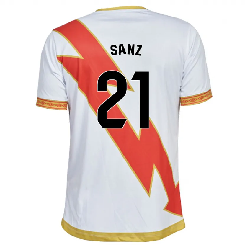 Danxen Mujer Camiseta Luismi Sanz #21 Blanco 1ª Equipación 2023/24 La Camisa