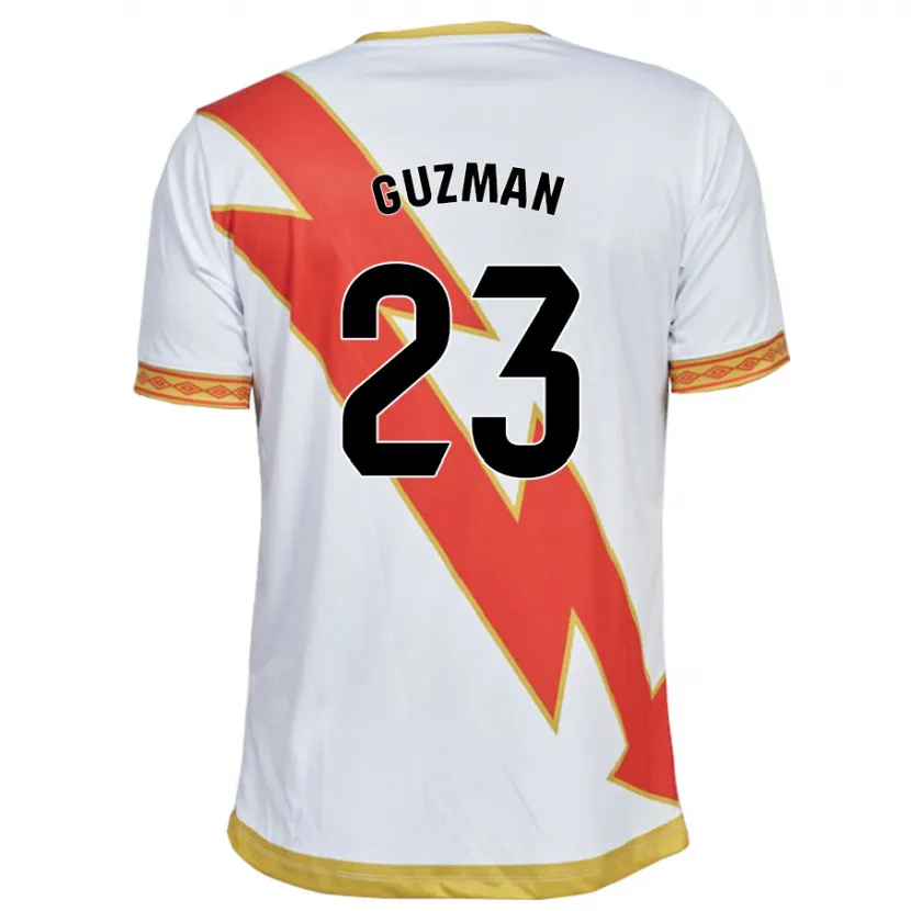 Danxen Mujer Camiseta Miguel Guzmán #23 Blanco 1ª Equipación 2023/24 La Camisa