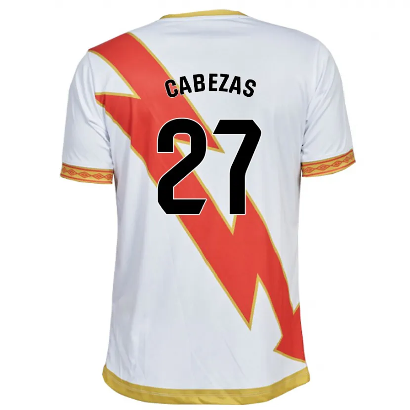 Danxen Mujer Camiseta Claudia María Cabezas #27 Blanco 1ª Equipación 2023/24 La Camisa