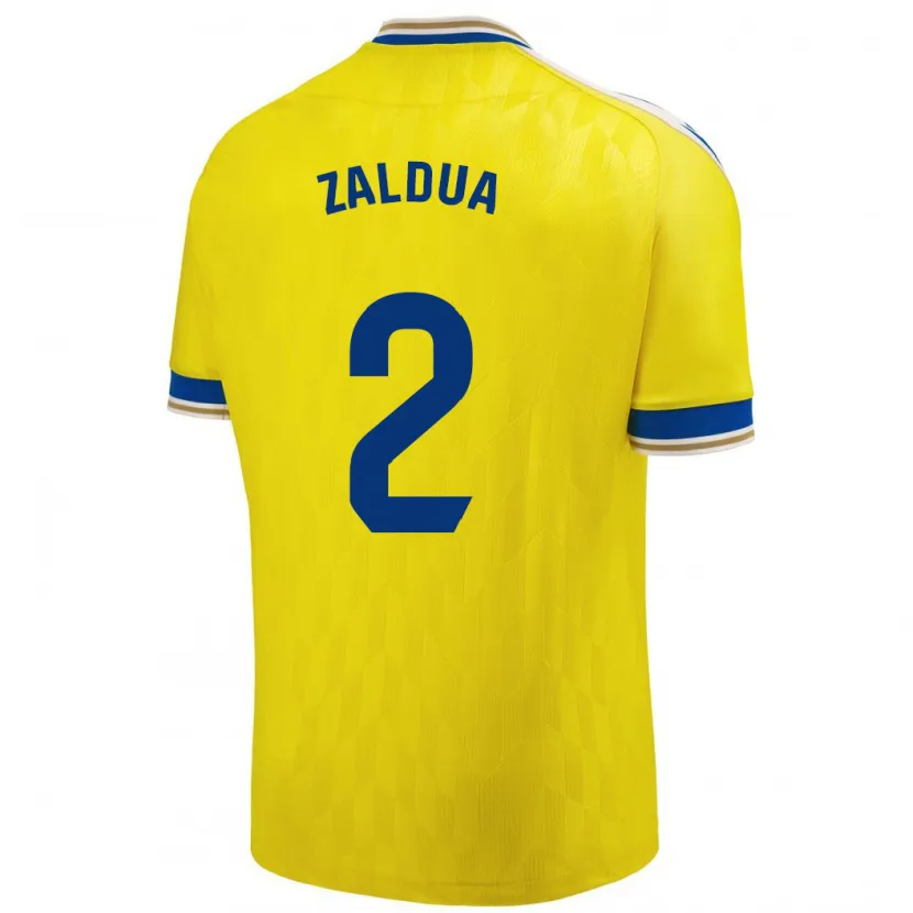 Danxen Mujer Camiseta Joseba Zaldua #2 Amarillo 1ª Equipación 2023/24 La Camisa