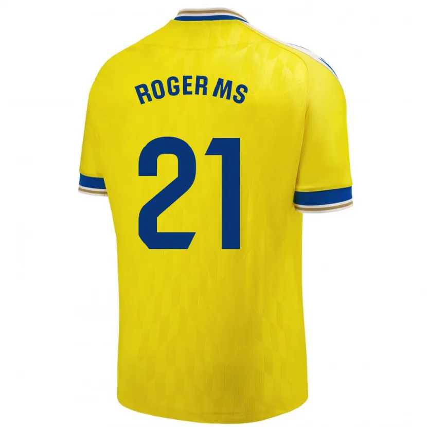 Danxen Mujer Camiseta Roger Martí #21 Amarillo 1ª Equipación 2023/24 La Camisa