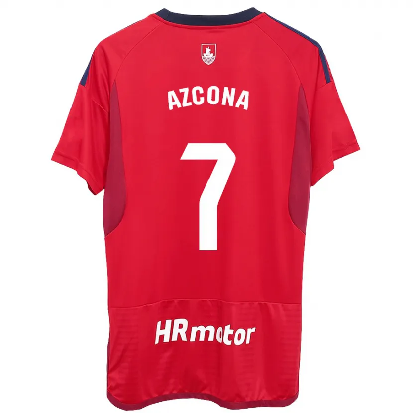 Danxen Mujer Camiseta Rubén Azcona #7 Rojo 1ª Equipación 2023/24 La Camisa