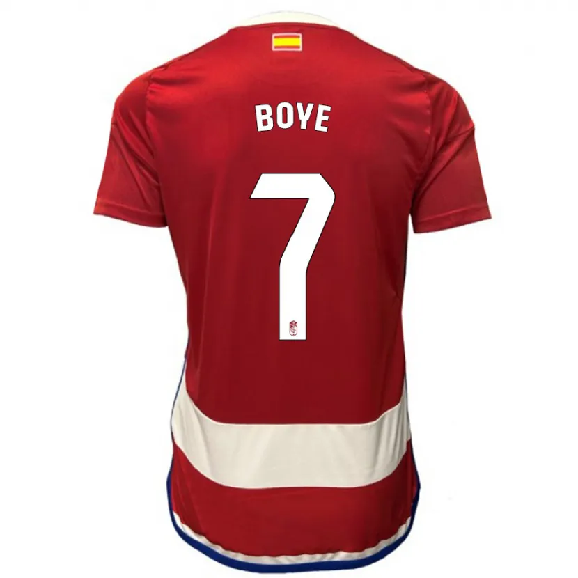 Danxen Mujer Camiseta Lucas Boyé #7 Rojo 1ª Equipación 2023/24 La Camisa