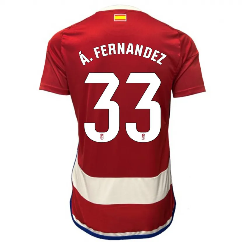 Danxen Mujer Camiseta Álvaro Fernández #33 Rojo 1ª Equipación 2023/24 La Camisa