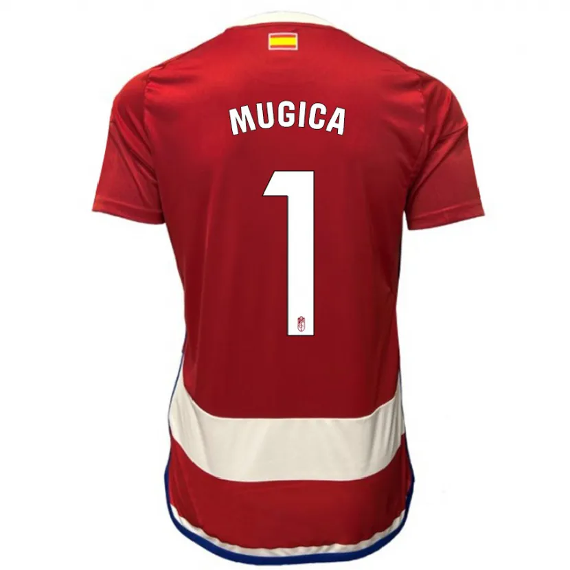 Danxen Mujer Camiseta Juan Múgica #1 Rojo 1ª Equipación 2023/24 La Camisa