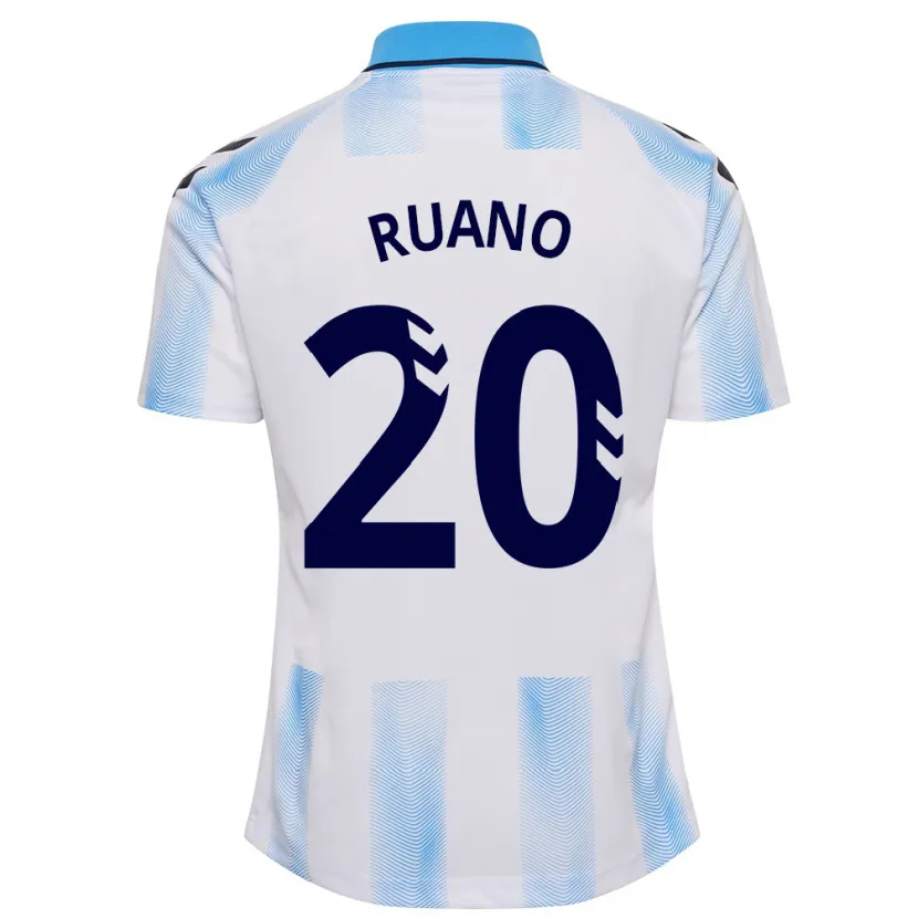 Danxen Mujer Camiseta Celia Ruano #20 Blanco Azul 1ª Equipación 2023/24 La Camisa