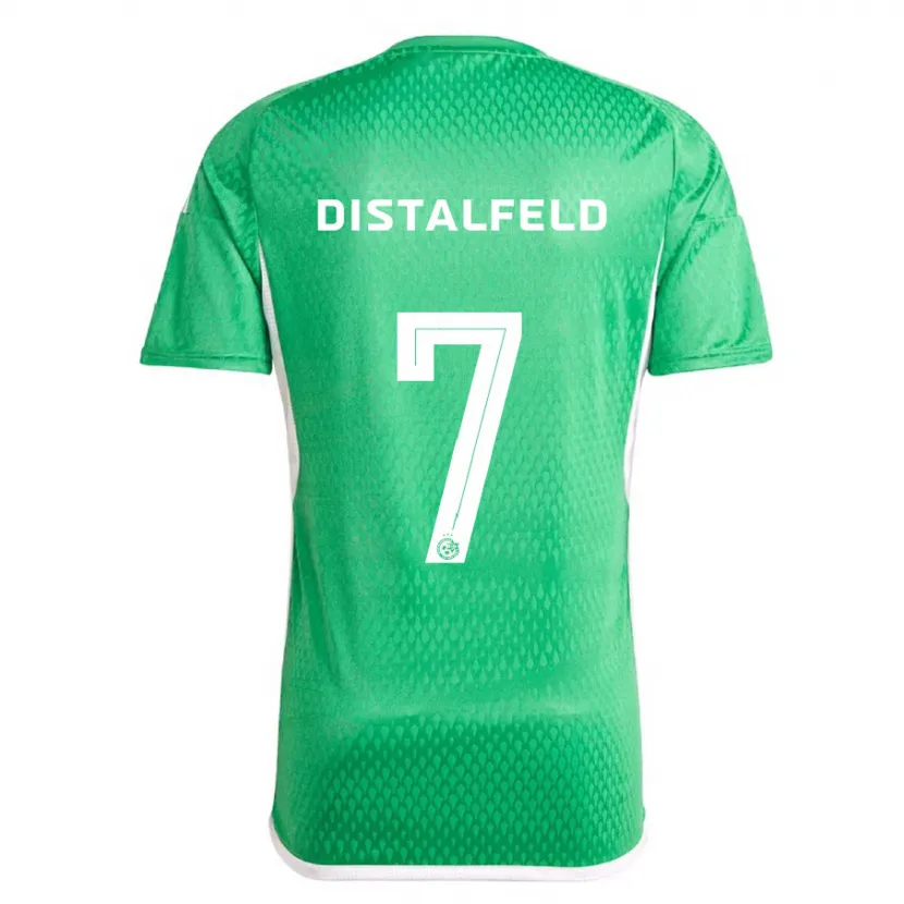 Danxen Mujer Camiseta Yanai Distalfeld #7 Blanco Azul 1ª Equipación 2023/24 La Camisa