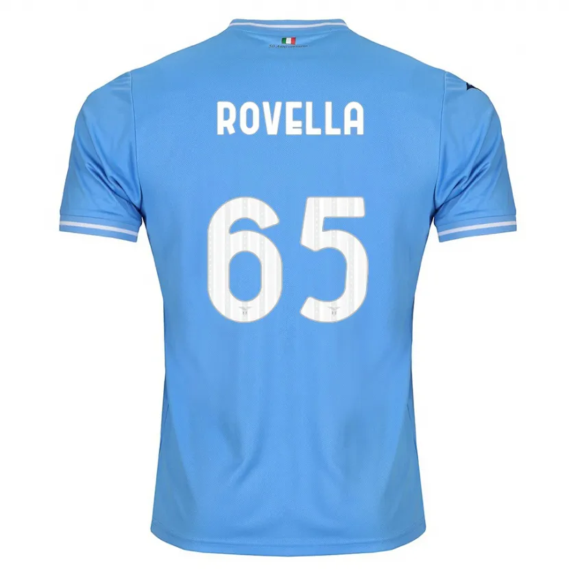 Danxen Mujer Camiseta Nicolò Rovella #65 Azul 1ª Equipación 2023/24 La Camisa